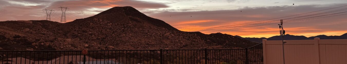 Back Yard Sunset